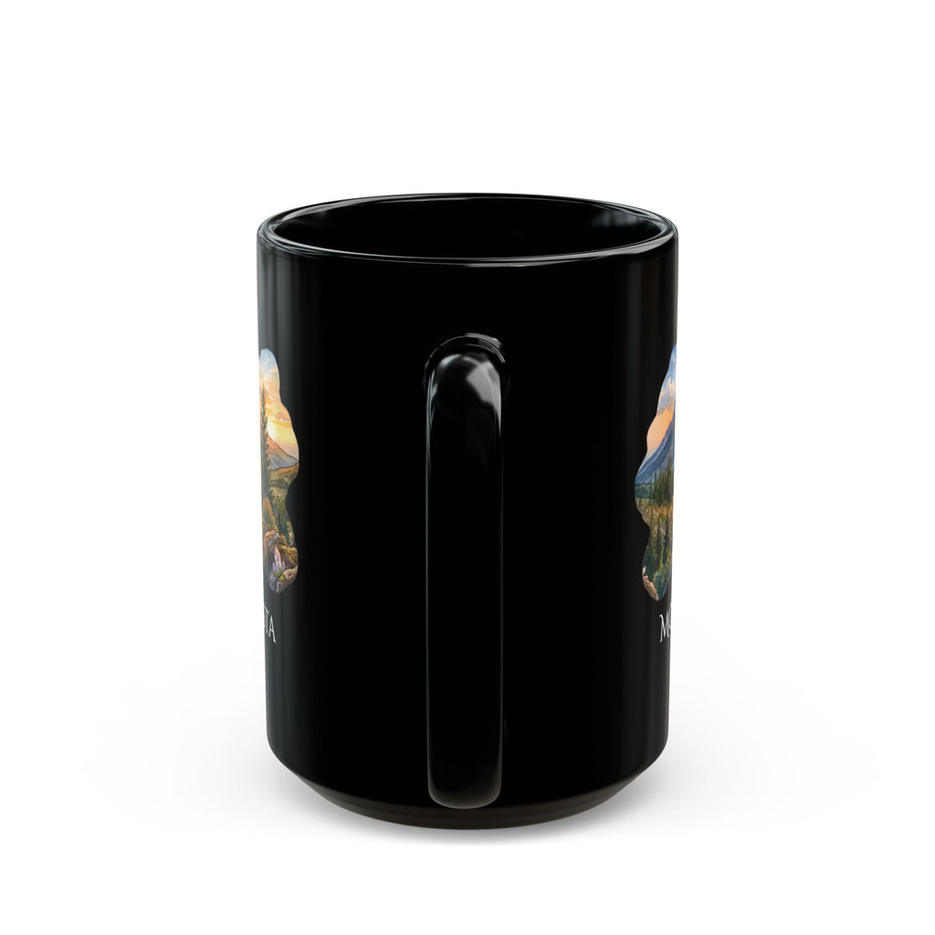 Mount Shasta Crystals Black Coffee Mug (11oz, 15oz)