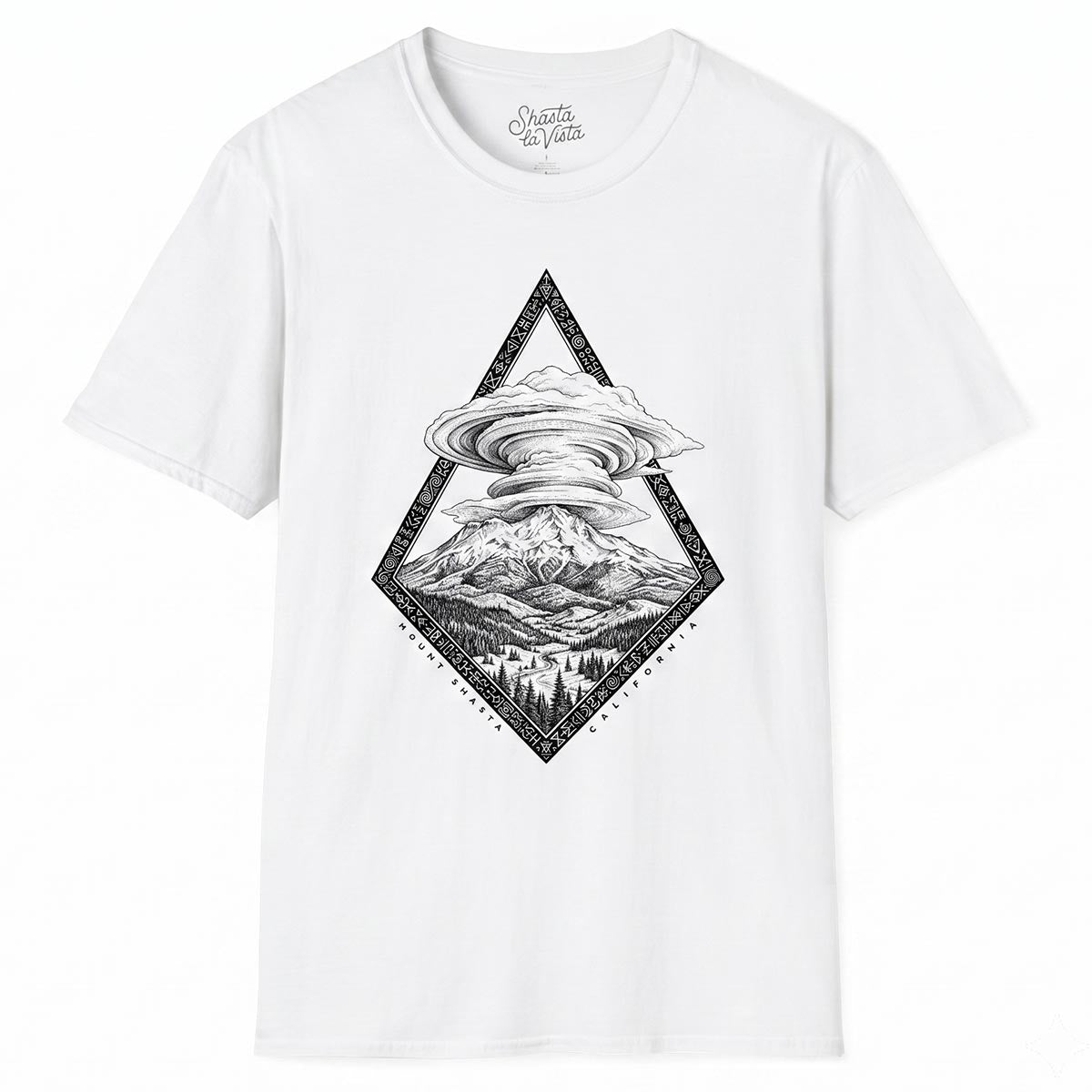 Mount Shasta California Lenticular Clouds T-Shirt