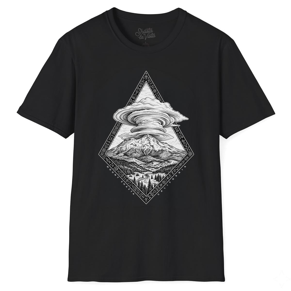 Mount Shasta California Lenticular Clouds T-Shirt