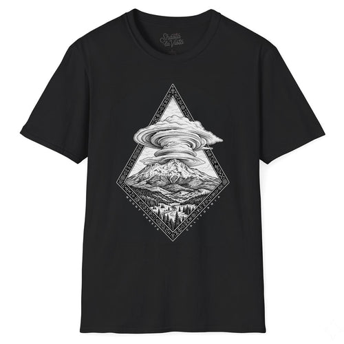 Mount Shasta California Lenticular Clouds T-Shirt