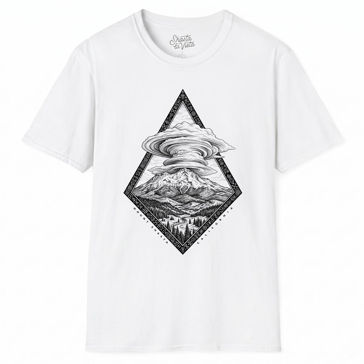 Mount Shasta California Lenticular Clouds T-Shirt