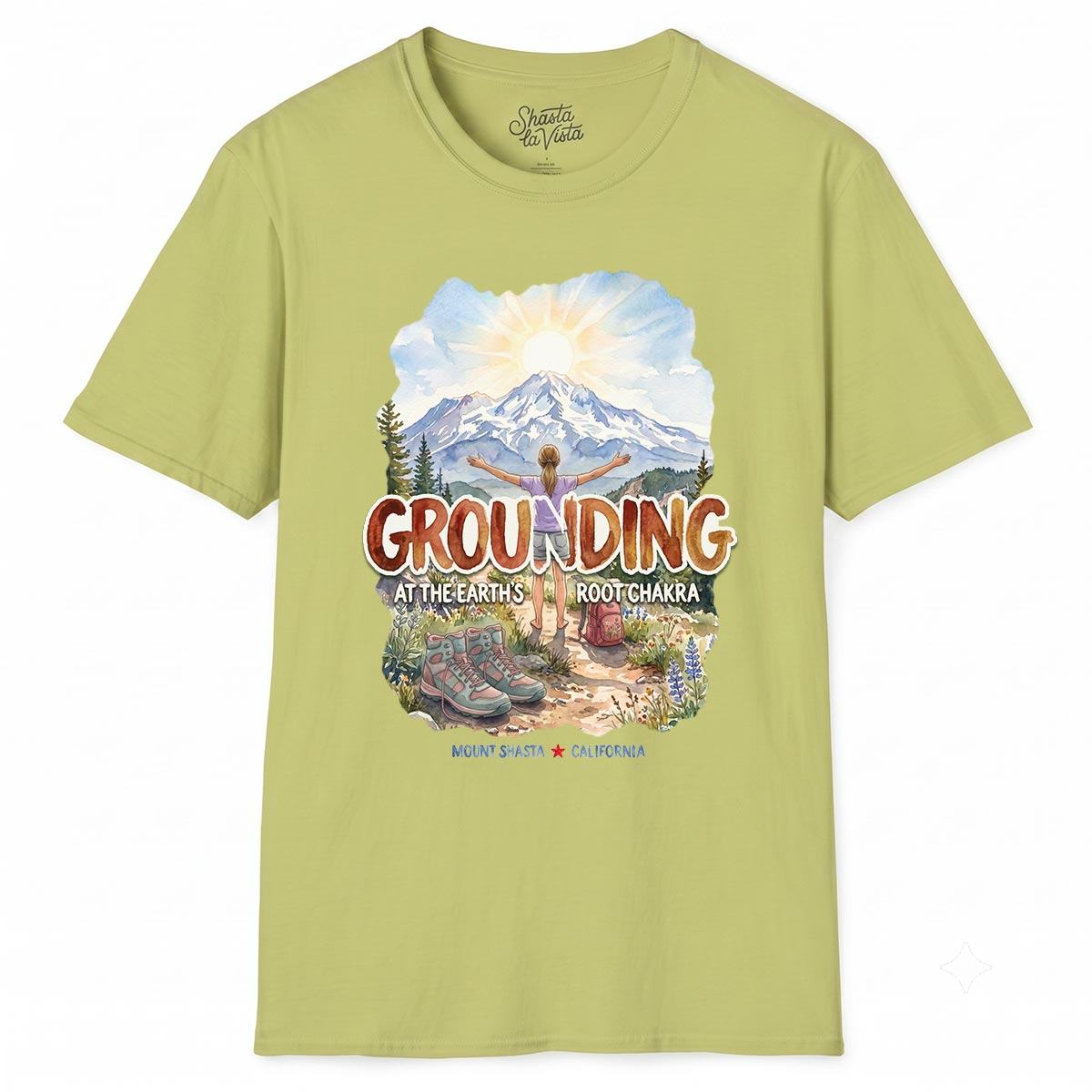 Grounding in Mount Shasta T-Shirt (Womens)