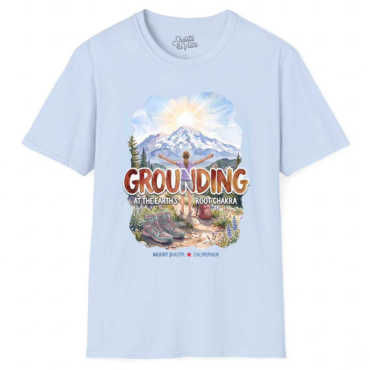 Grounding in Mount Shasta T-Shirt (Womens)