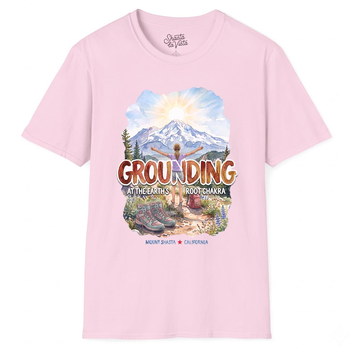 Grounding in Mount Shasta T-Shirt (Womens)