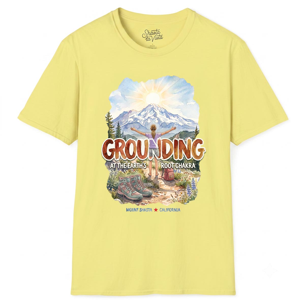Grounding in Mount Shasta T-Shirt (Womens)