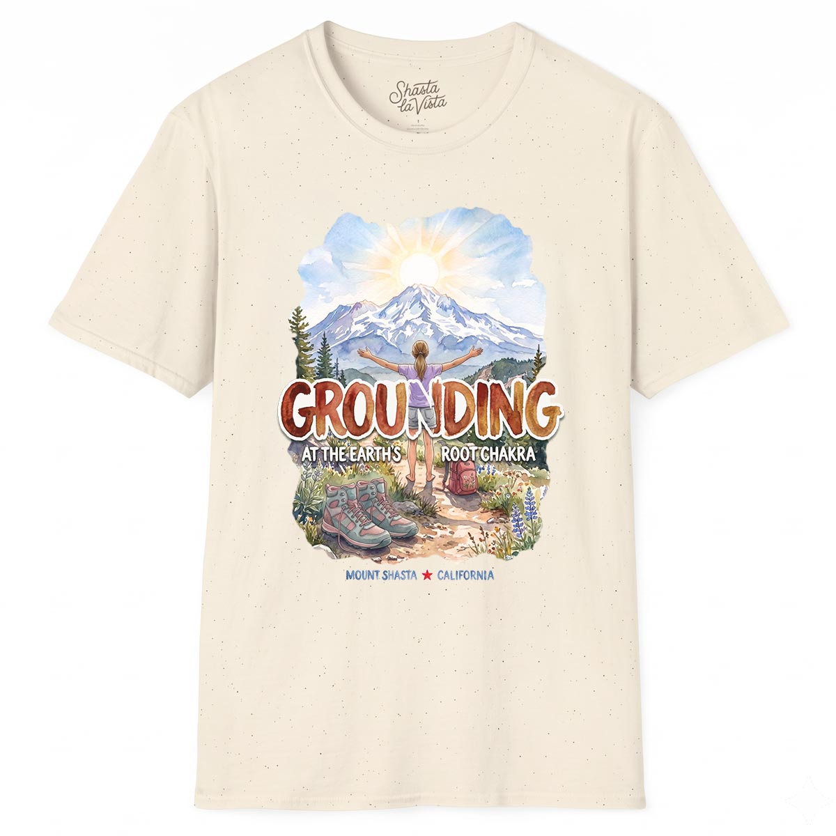 Grounding in Mount Shasta T-Shirt (Womens)