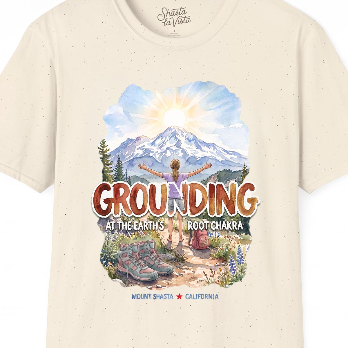 Grounding in Mount Shasta T-Shirt (Womens)