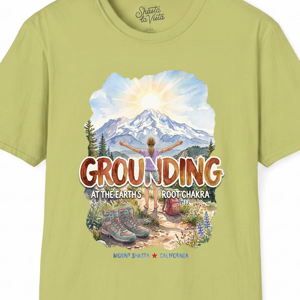 Grounding in Mount Shasta T-Shirt (Womens)