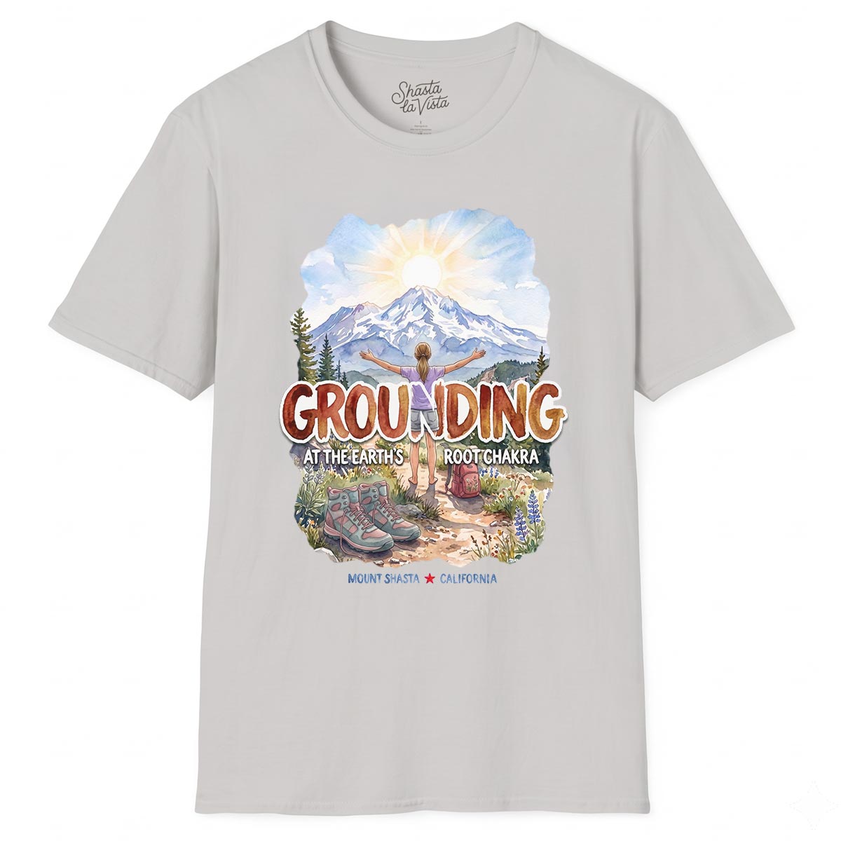 Grounding in Mount Shasta T-Shirt (Womens)