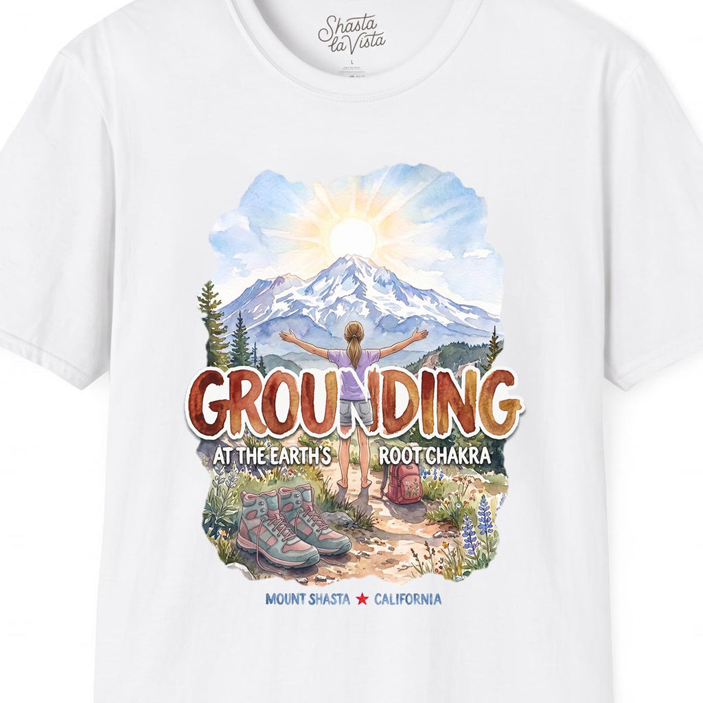 Grounding in Mount Shasta T-Shirt (Womens)
