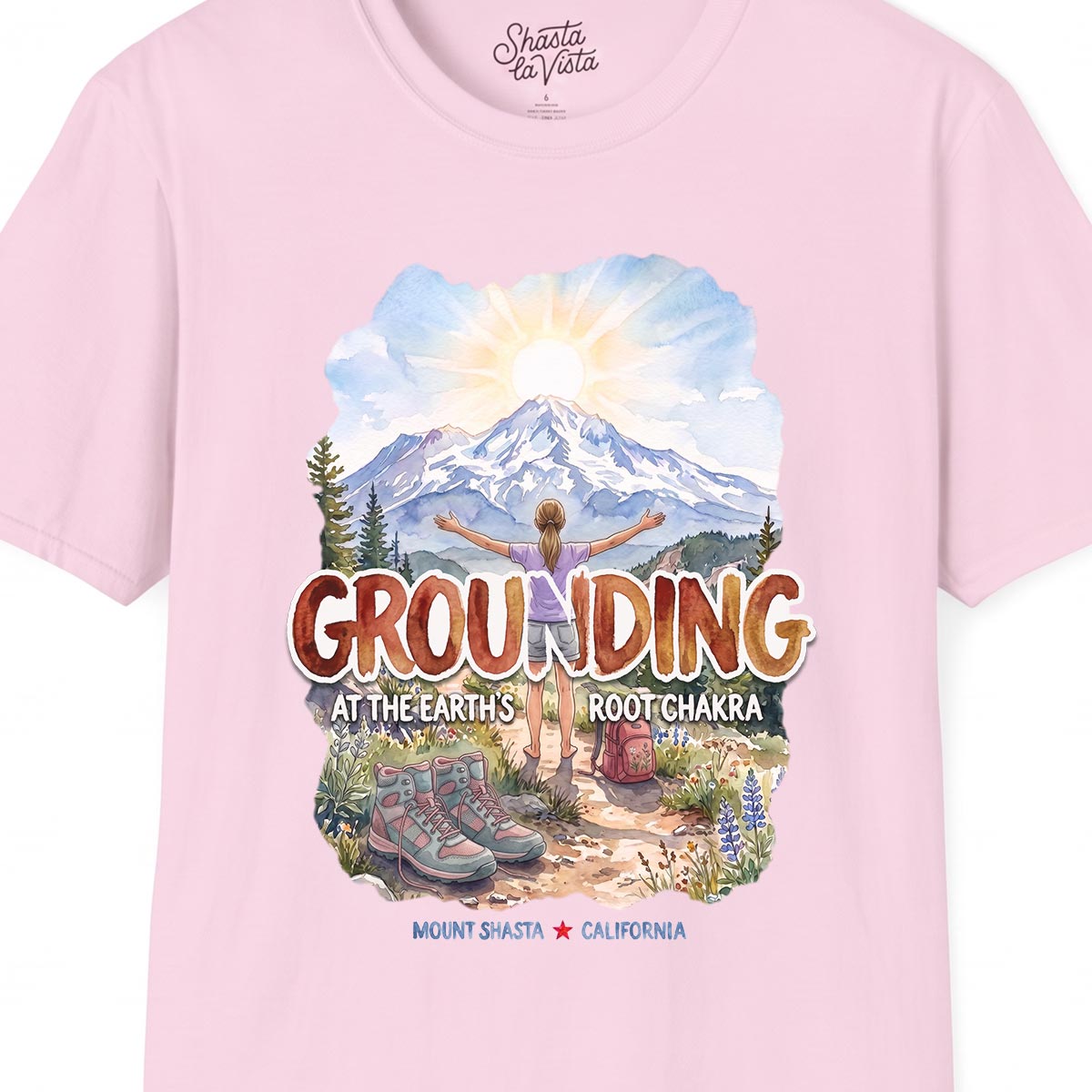 Grounding in Mount Shasta T-Shirt (Womens)