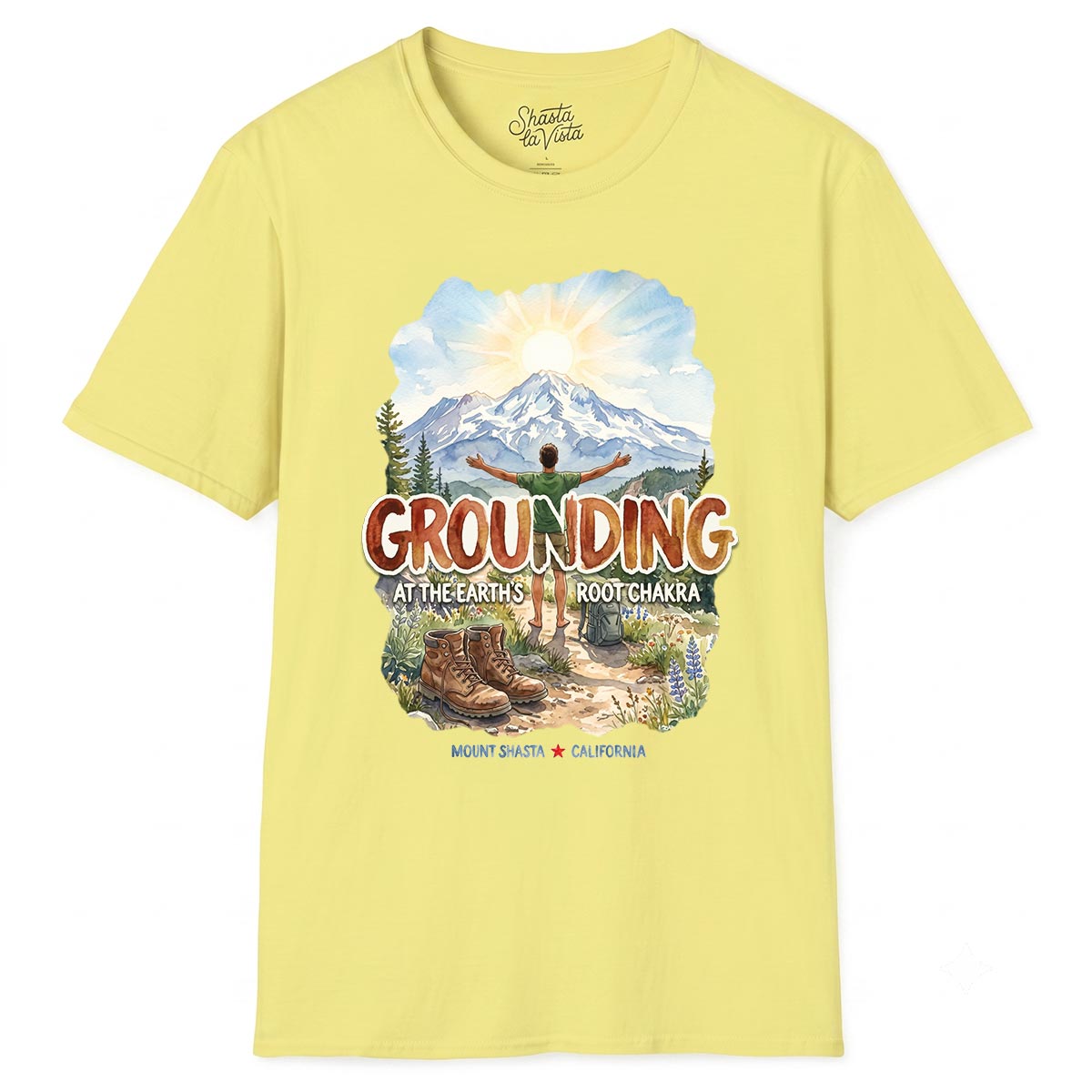 Grounding in Mount Shasta T-Shirt (Mens)
