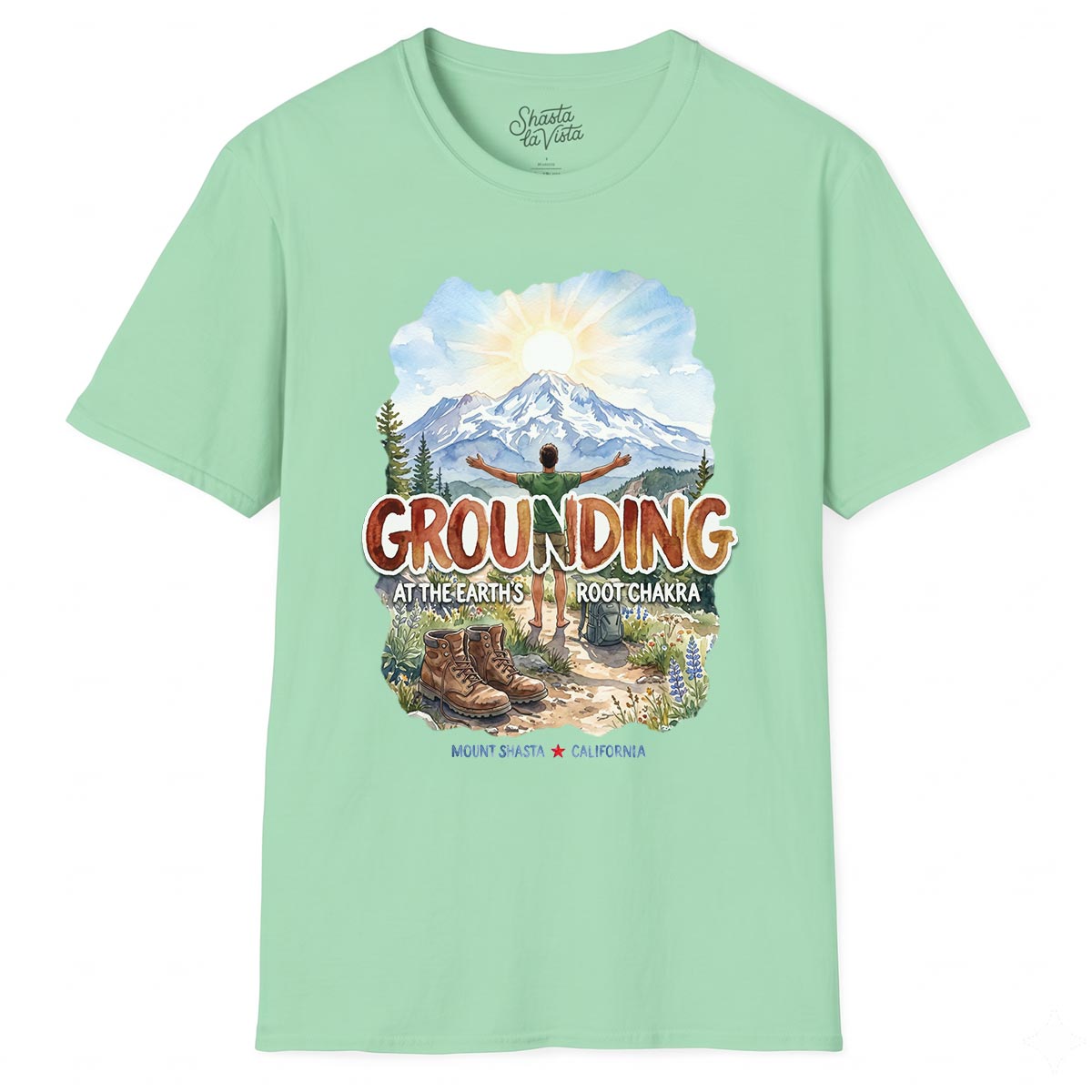 Grounding in Mount Shasta T-Shirt (Mens)