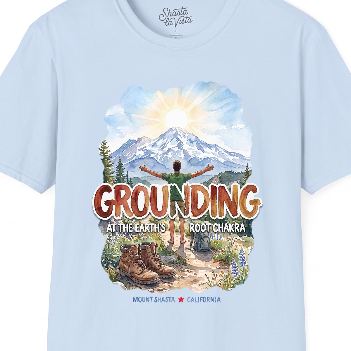 Grounding in Mount Shasta T-Shirt (Mens)