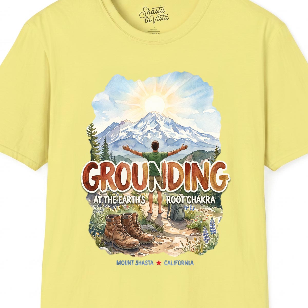 Grounding in Mount Shasta T-Shirt (Mens)