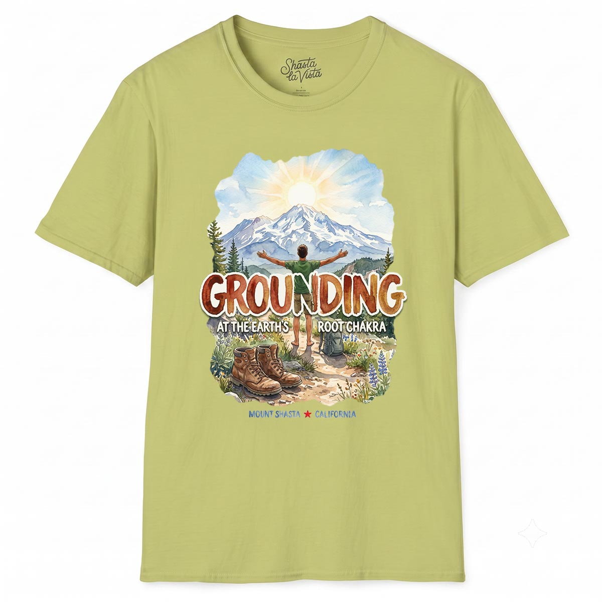 Grounding in Mount Shasta T-Shirt (Mens)