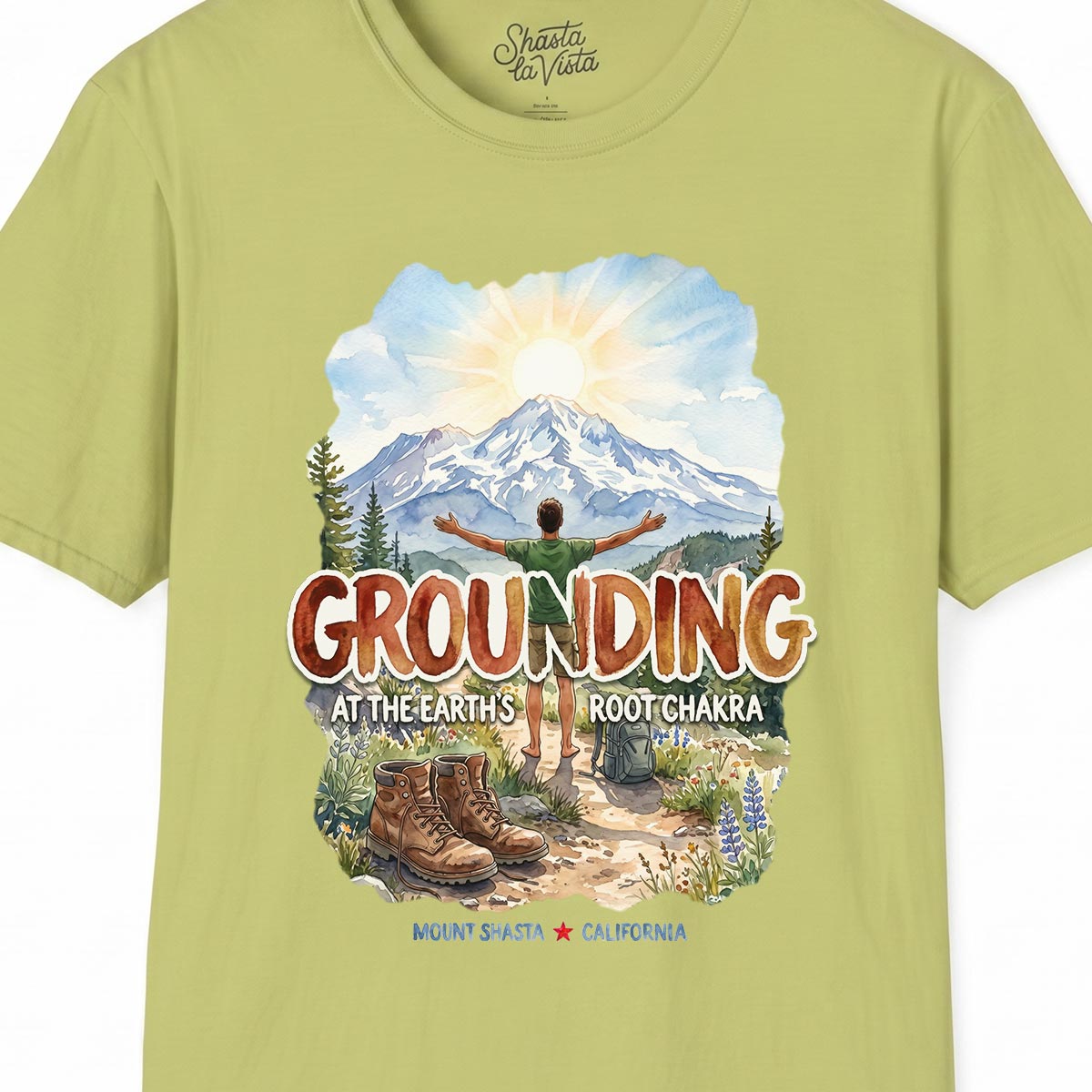 Grounding in Mount Shasta T-Shirt (Mens)