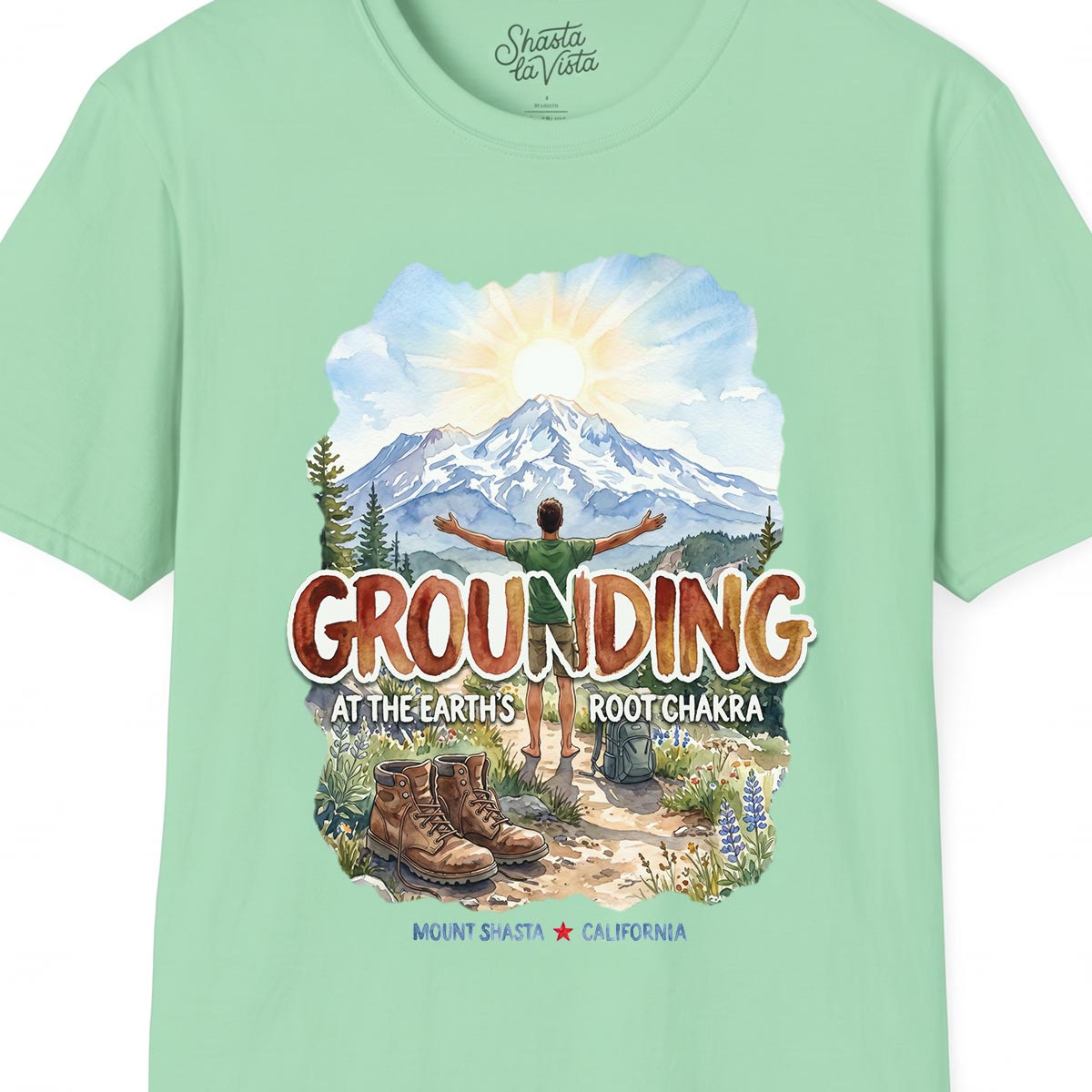 Grounding in Mount Shasta T-Shirt (Mens)