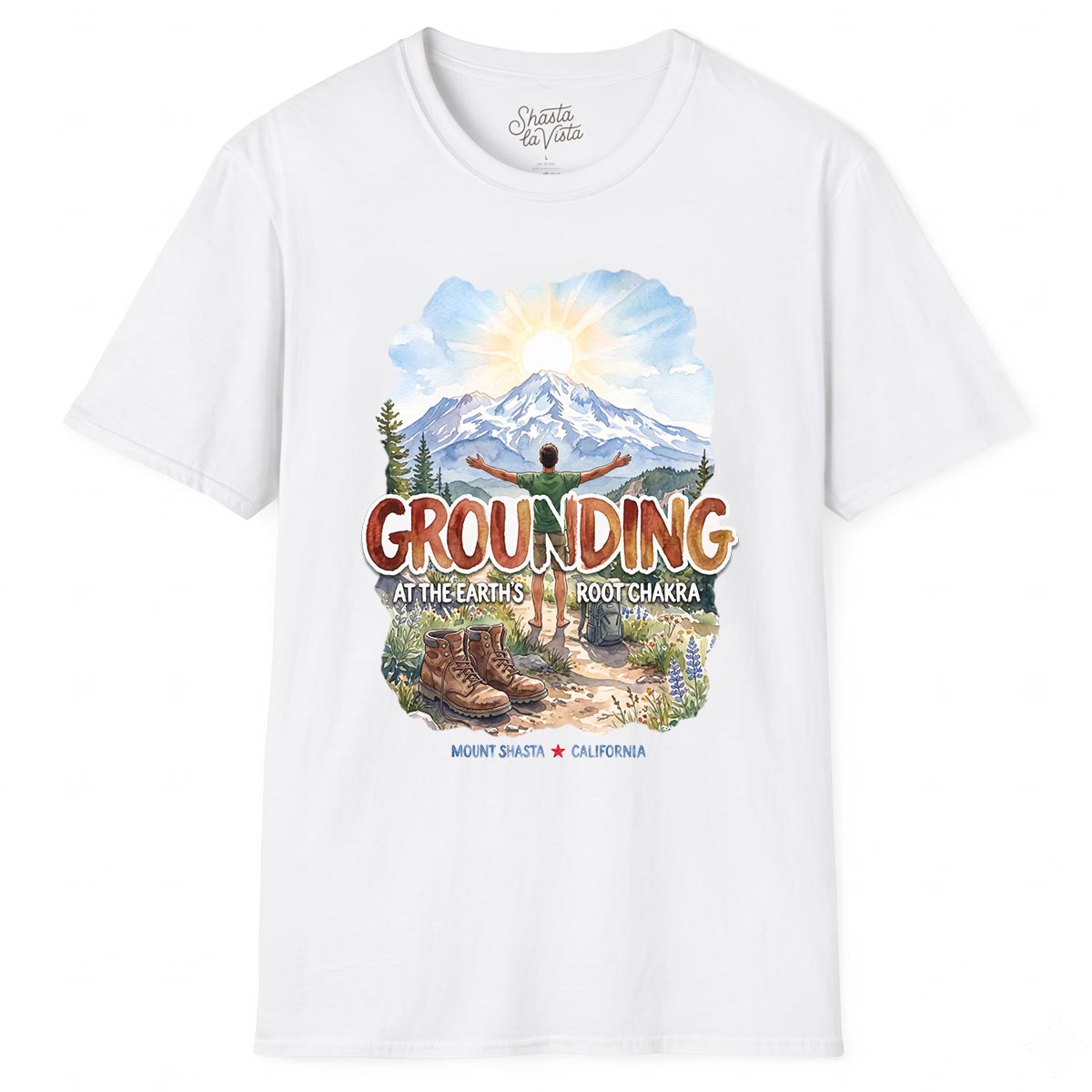 Grounding in Mount Shasta T-Shirt (Mens)