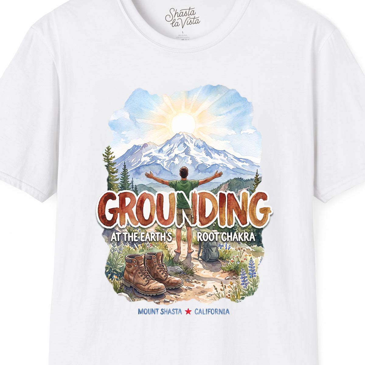 Grounding in Mount Shasta T-Shirt (Mens)