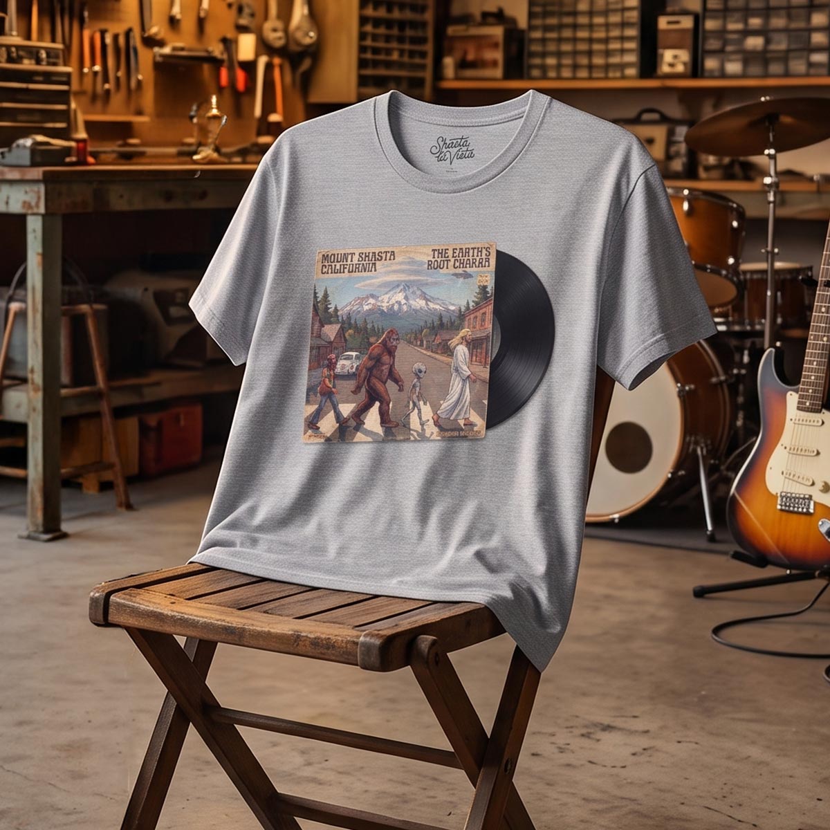 Mount Shasta LP Album Cover T-Shirt