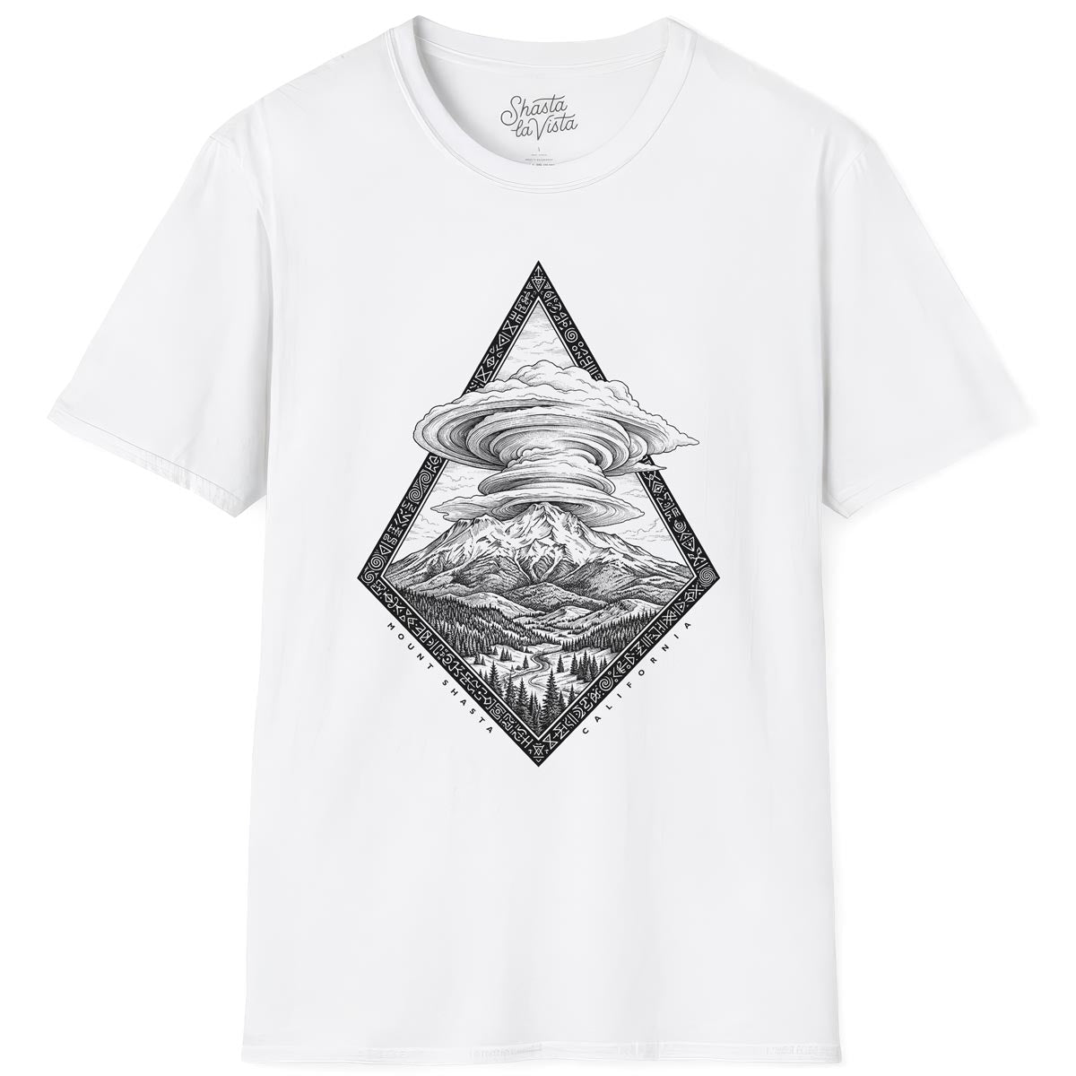 Mount Shasta California Lenticular Clouds T-Shirt