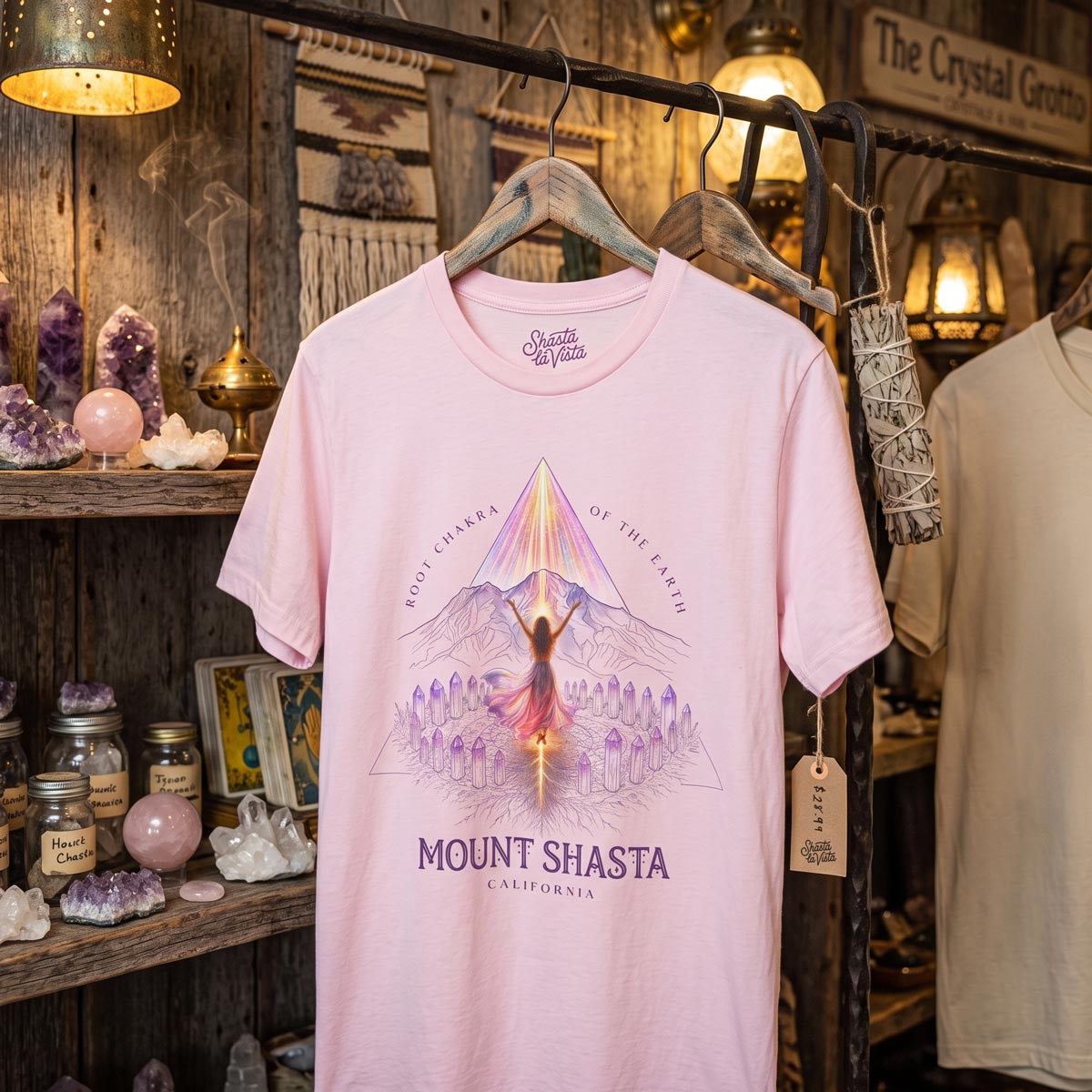 Mount Shasta Root Chakra of the Earth T-Shirt