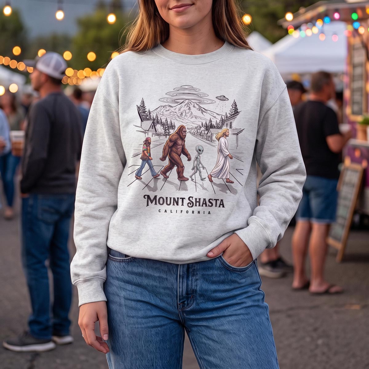 Mount Shasta Crosswalk Sweatshirt