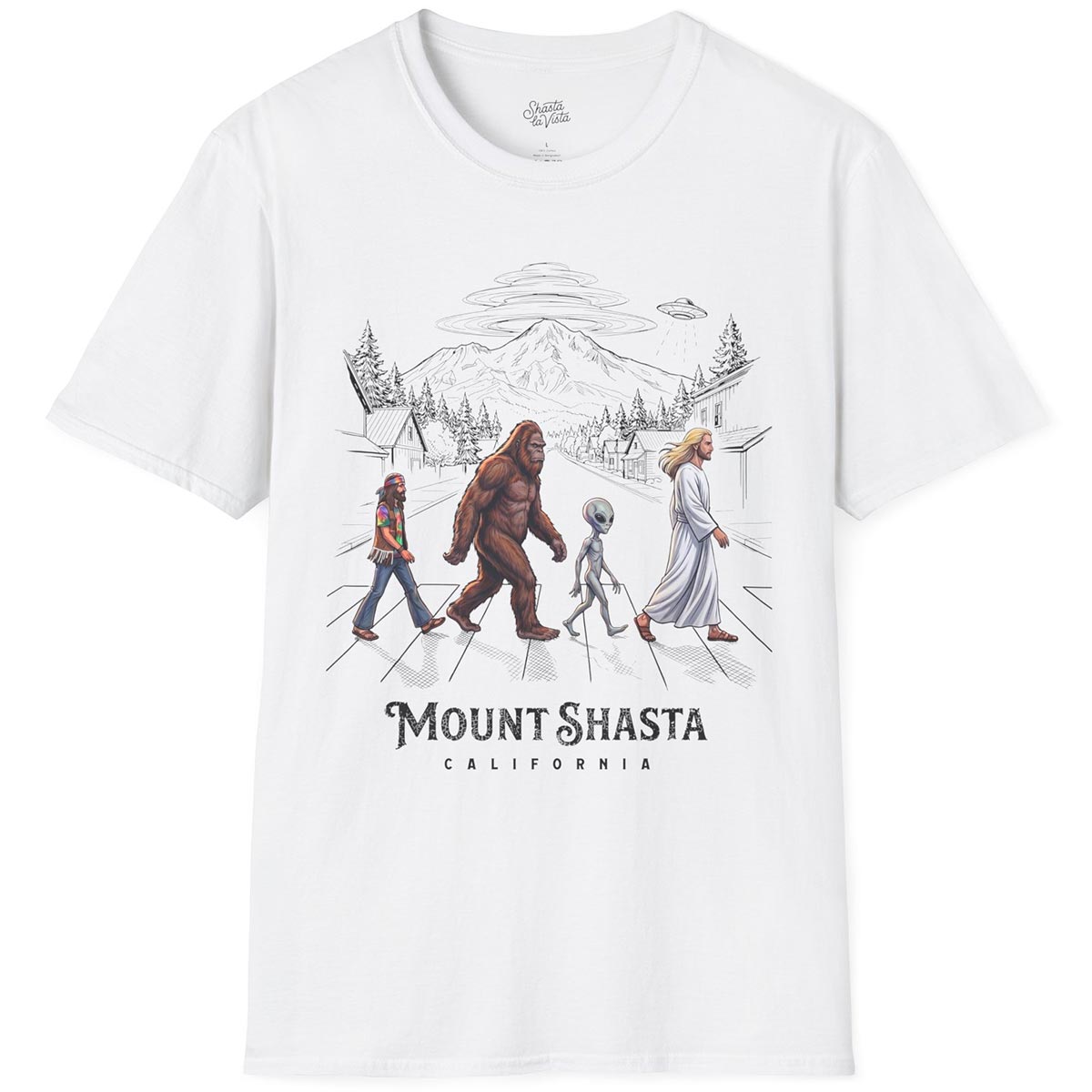 Mount Shasta Crosswalk T-Shirt