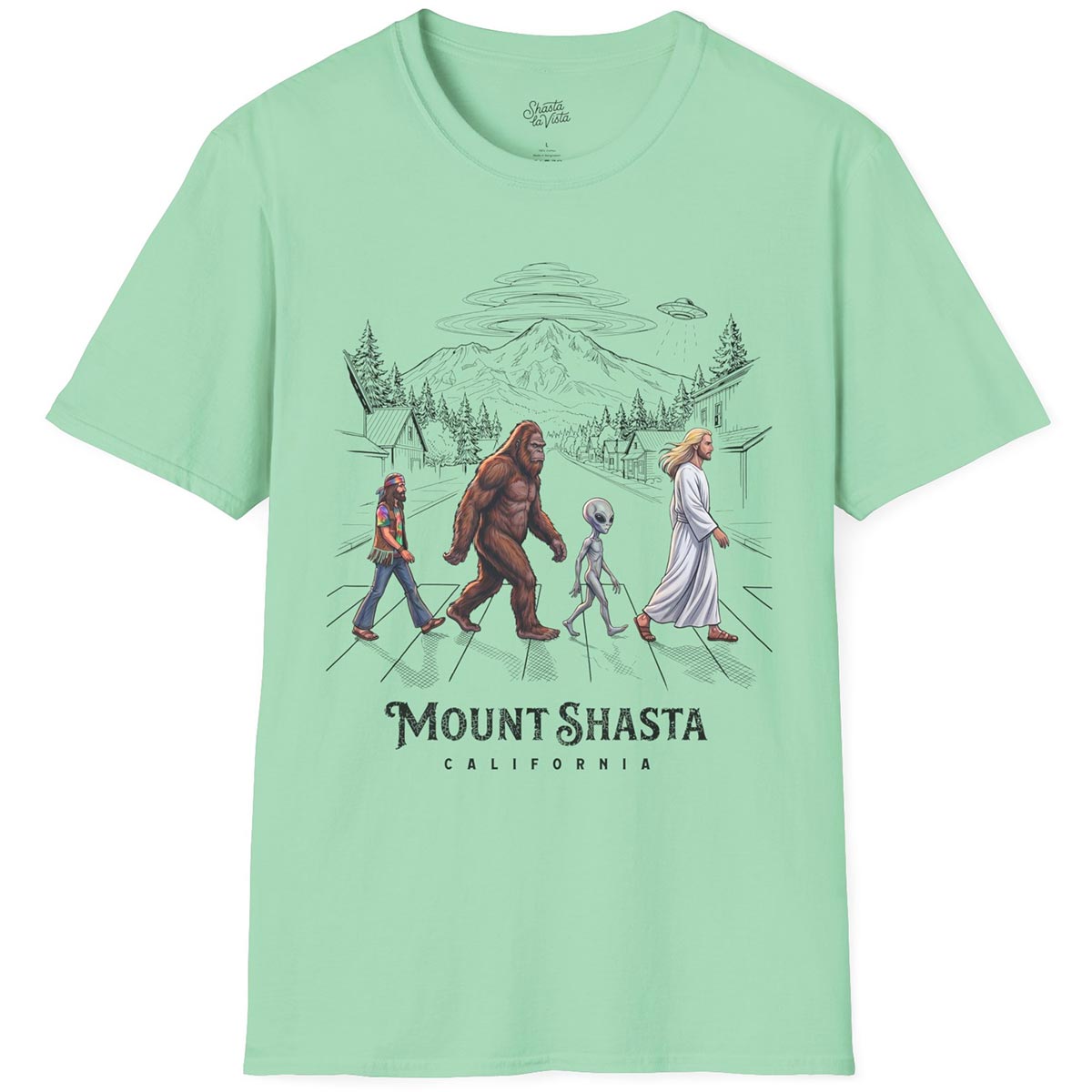 Mount Shasta Crosswalk T-Shirt