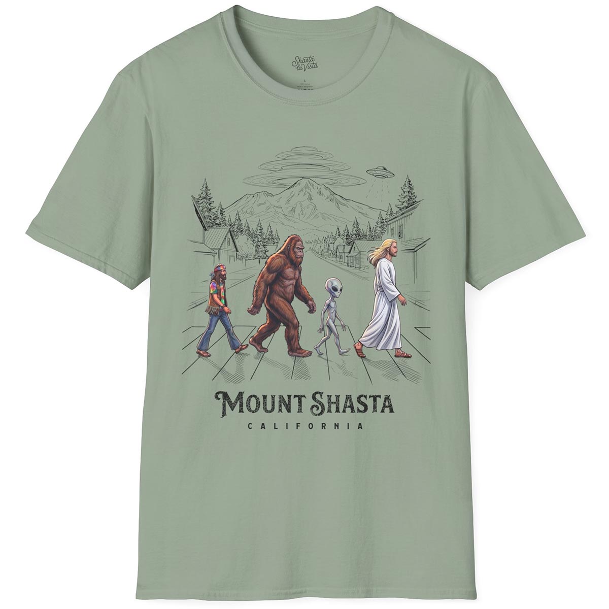 Mount Shasta Crosswalk T-Shirt
