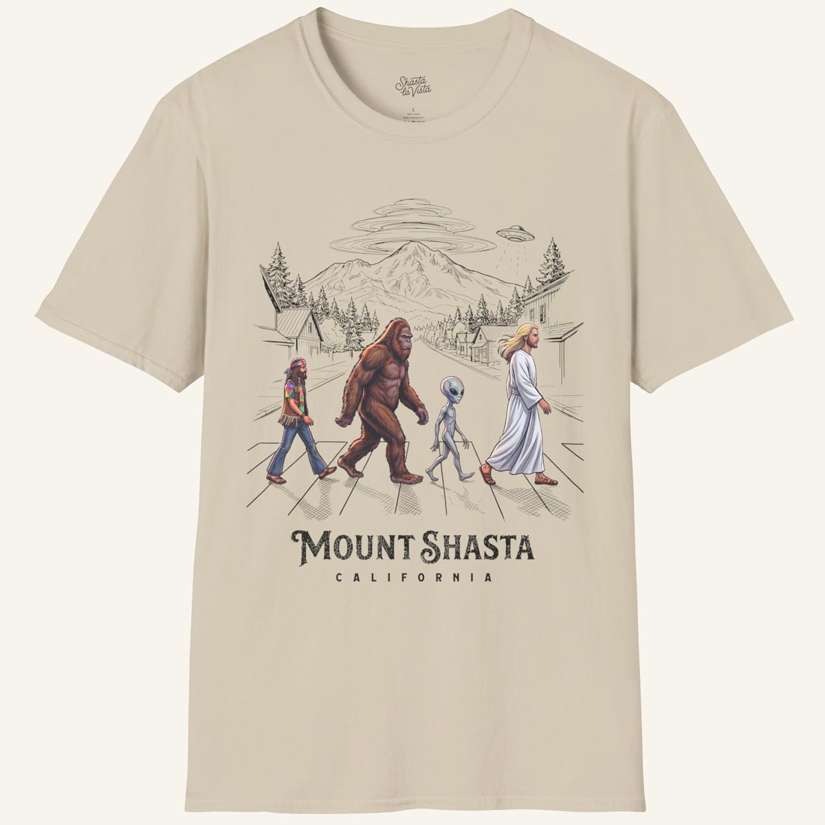 Mount Shasta Crosswalk T-Shirt