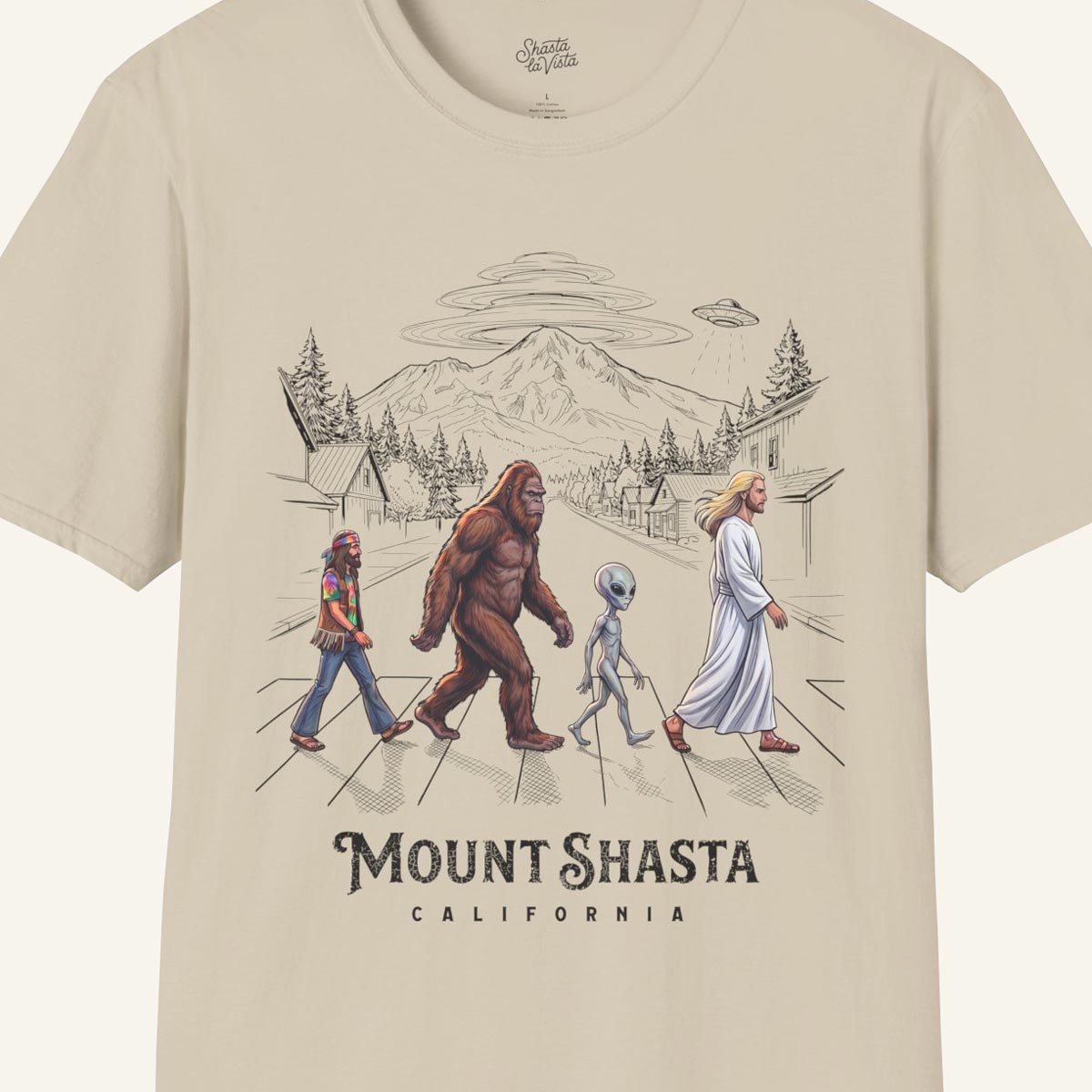 Mount Shasta Crosswalk T-Shirt