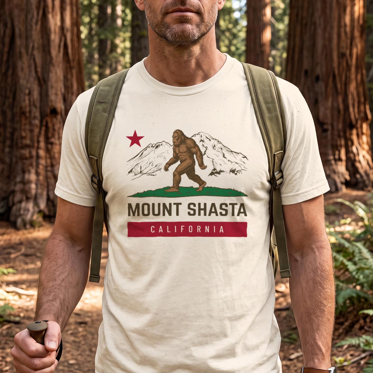 Bigfoot California Flag T-Shirt