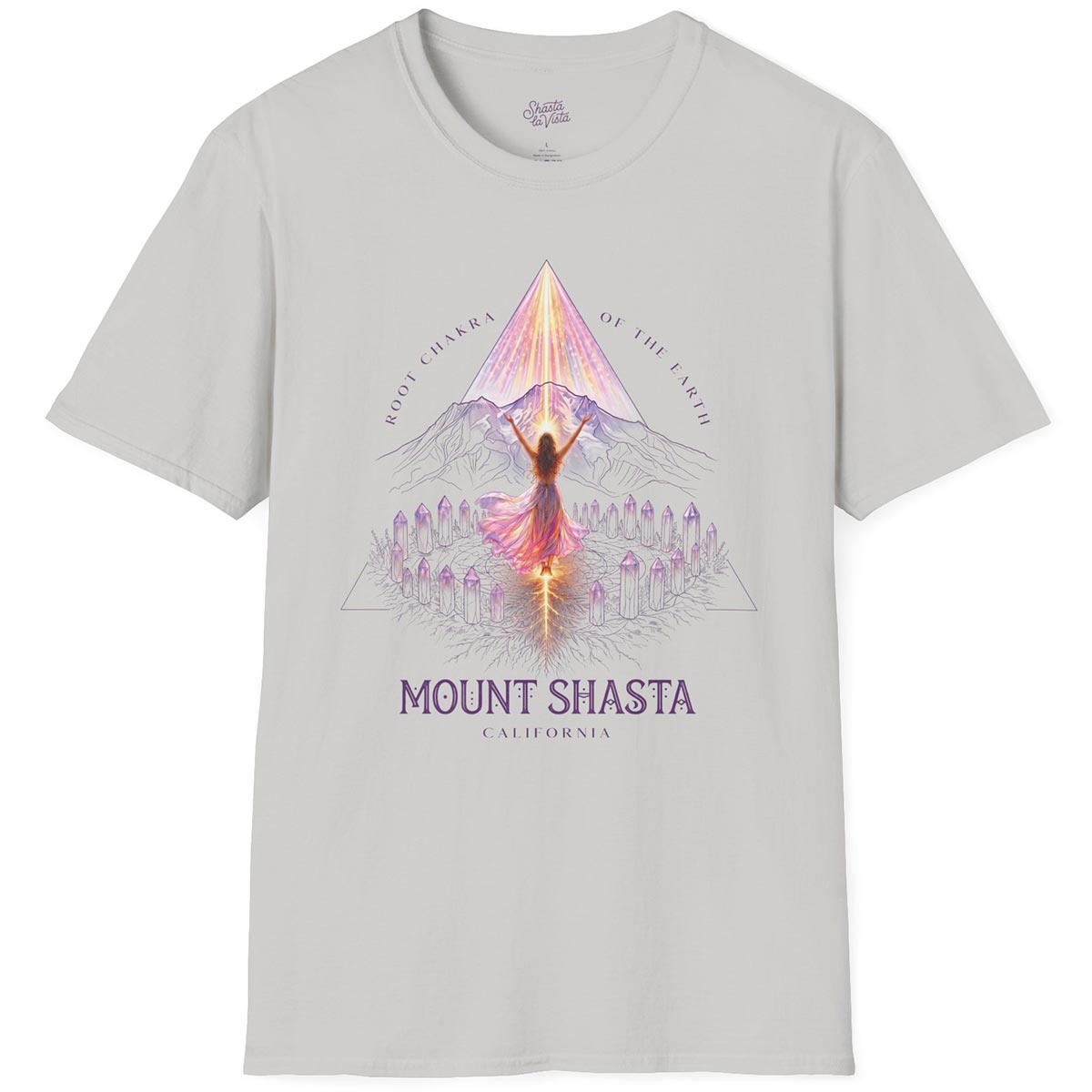 Mount Shasta Root Chakra of the Earth T-Shirt