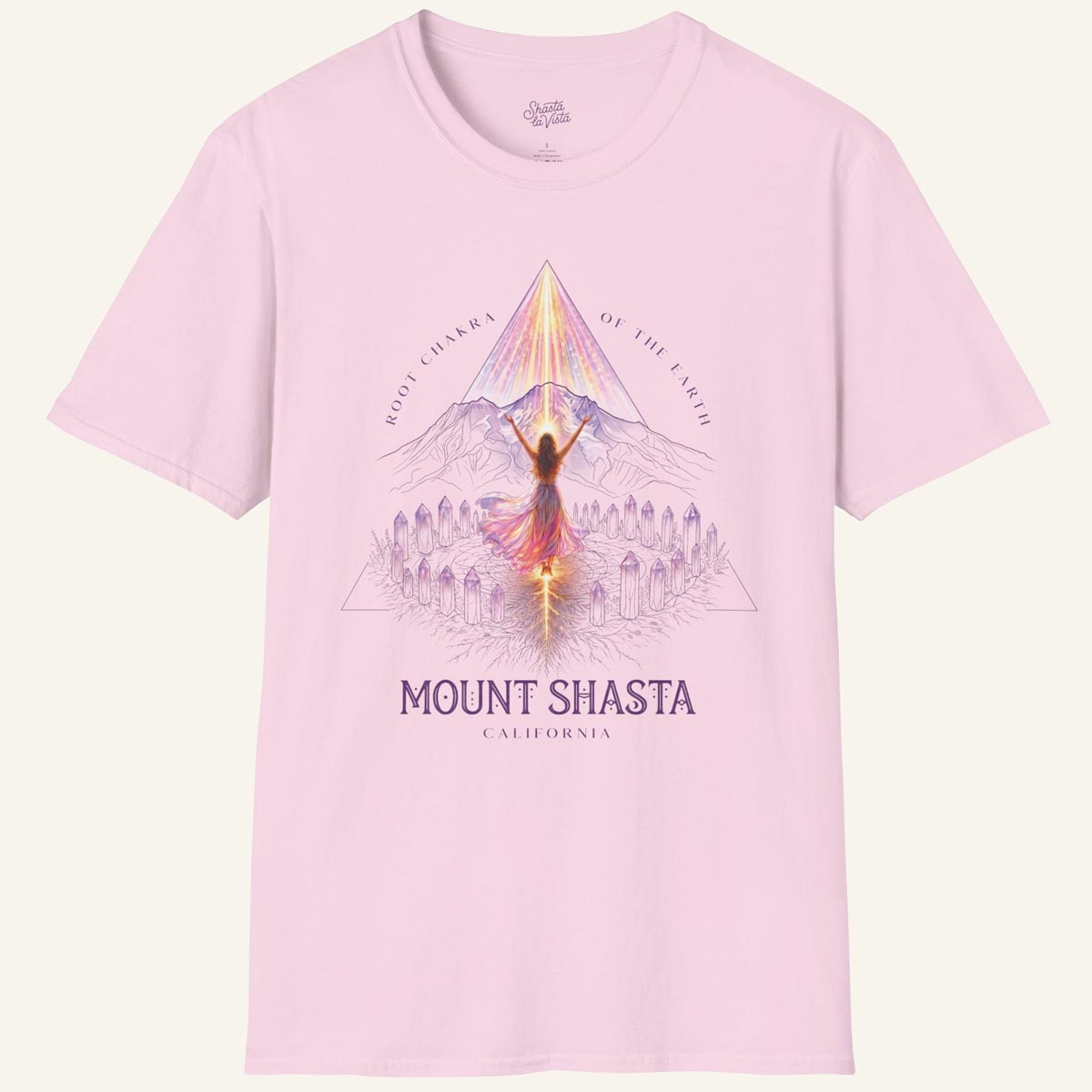 Mount Shasta Root Chakra of the Earth T-Shirt
