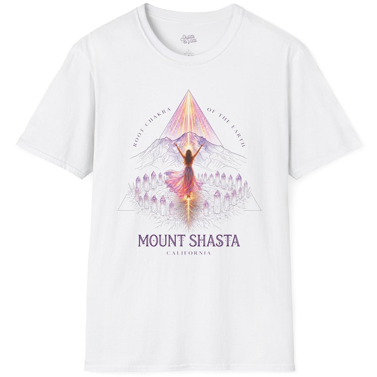 Mount Shasta Root Chakra of the Earth T-Shirt