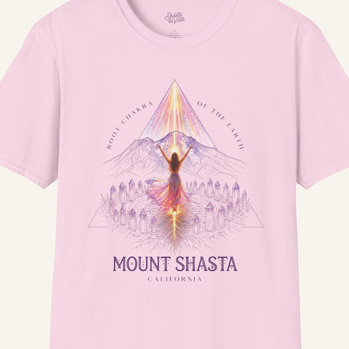 Mount Shasta Root Chakra of the Earth T-Shirt