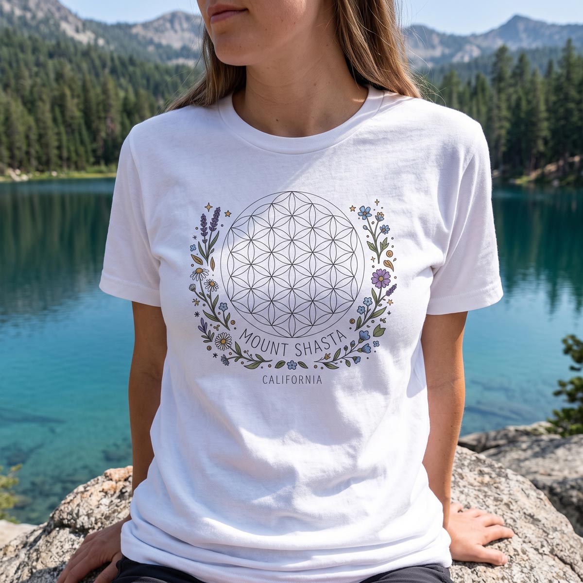 The Flower of Life Sacred Geometry T-Shirt