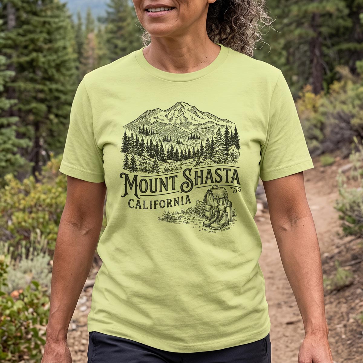 Mount Shasta Hiking T-Shirt
