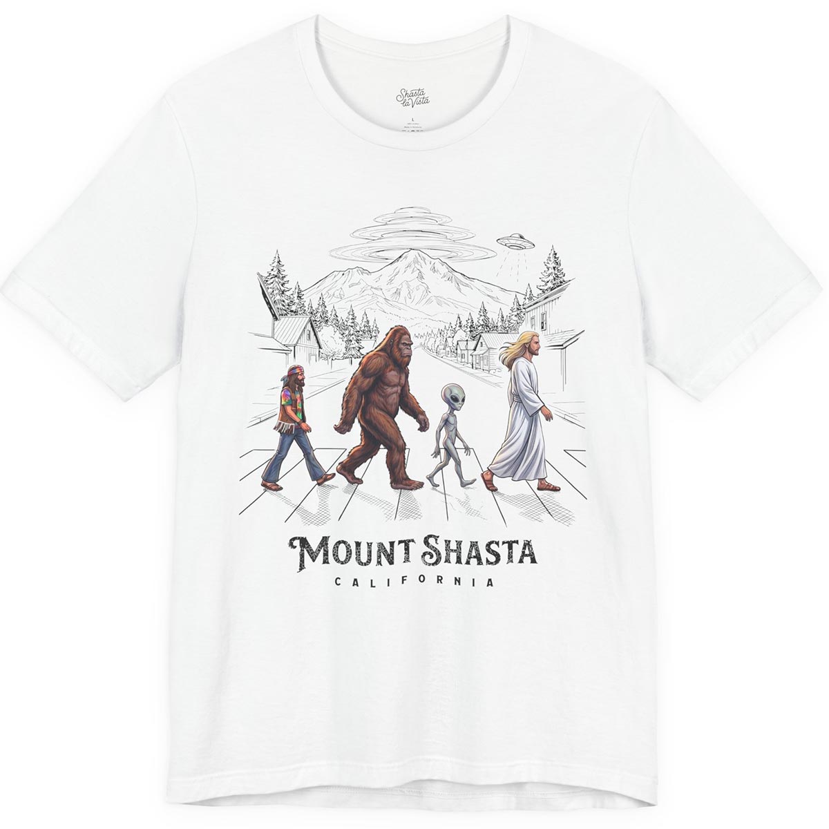 Mount Shasta Crosswalk T-Shirt