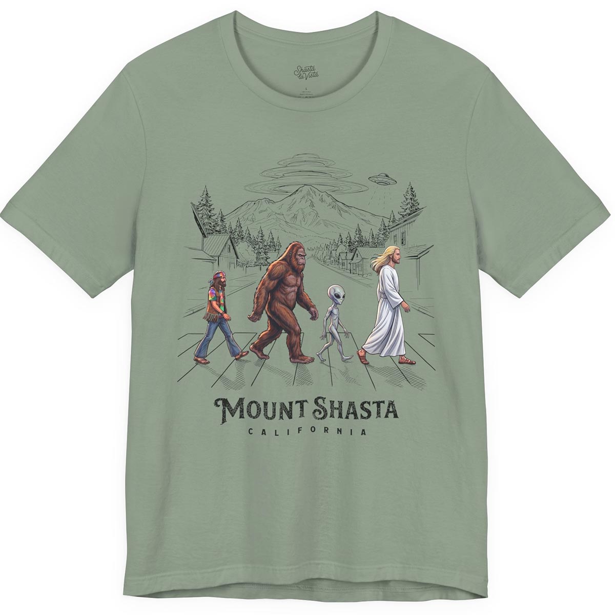 Mount Shasta Crosswalk T-Shirt
