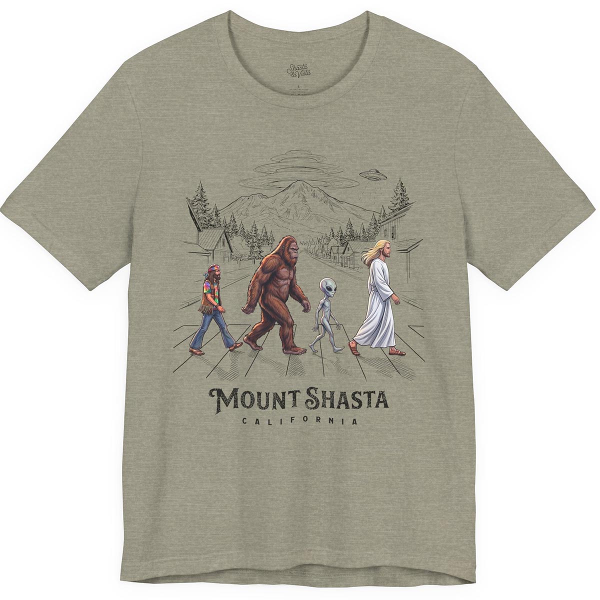 Mount Shasta Crosswalk T-Shirt
