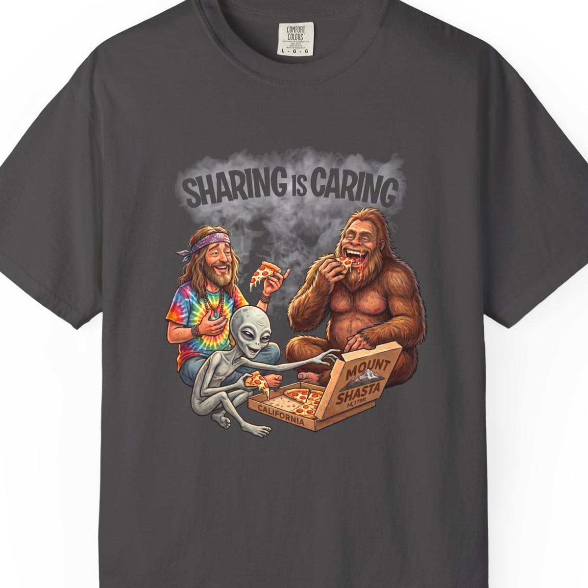 Mount Shasta Legends Sharing is Caring T-Shirt
