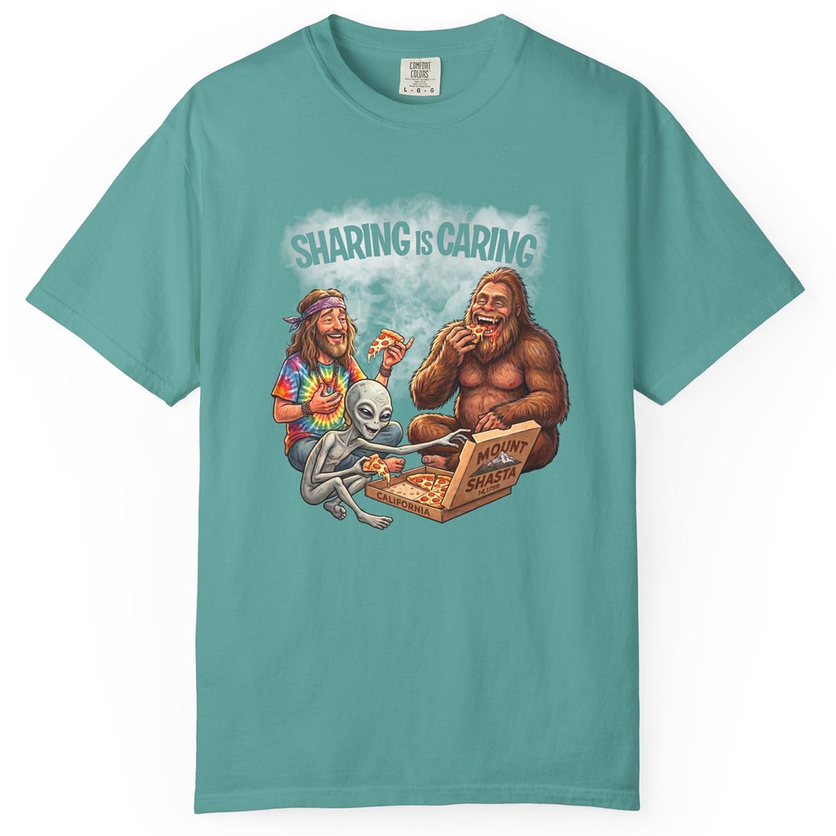 Mount Shasta Legends Sharing is Caring T-Shirt