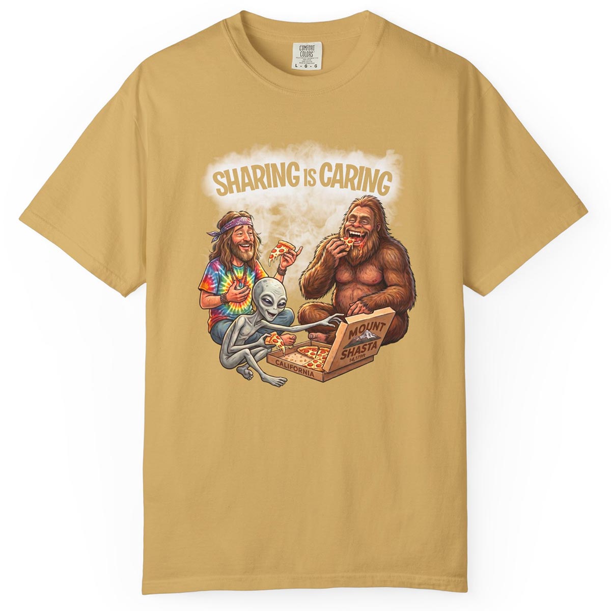 Mount Shasta Legends Sharing is Caring T-Shirt