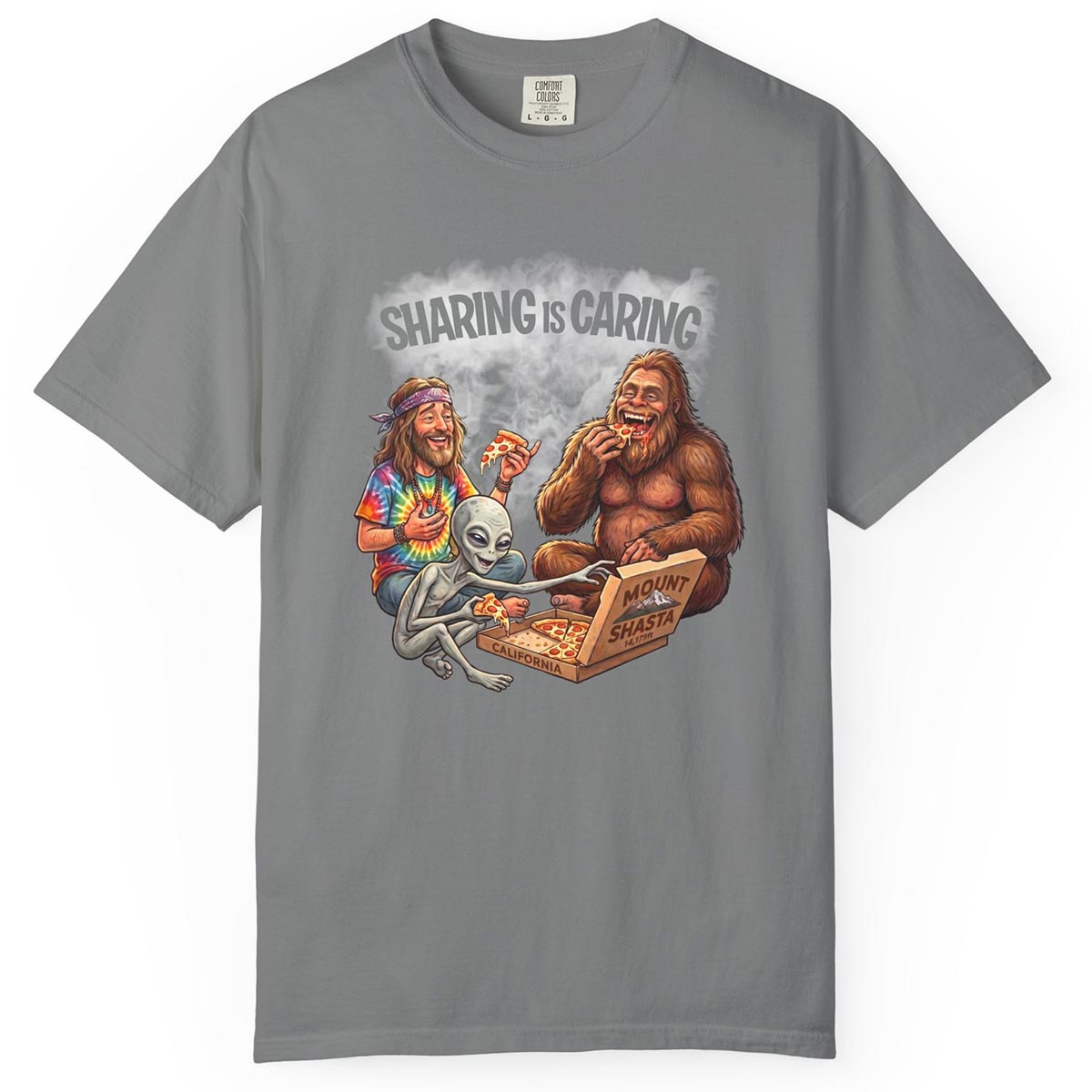 Mount Shasta Legends Sharing is Caring T-Shirt