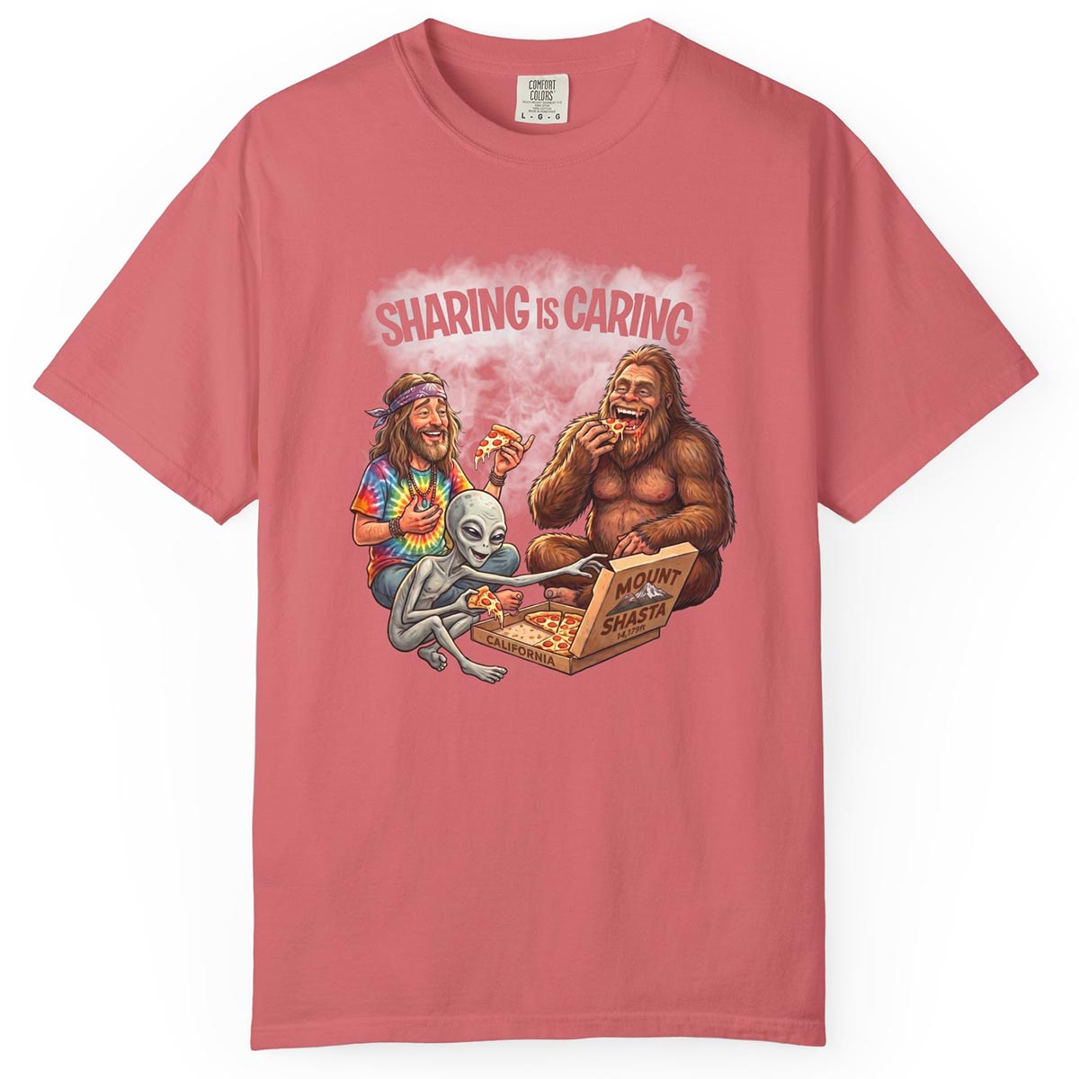 Mount Shasta Legends Sharing is Caring T-Shirt