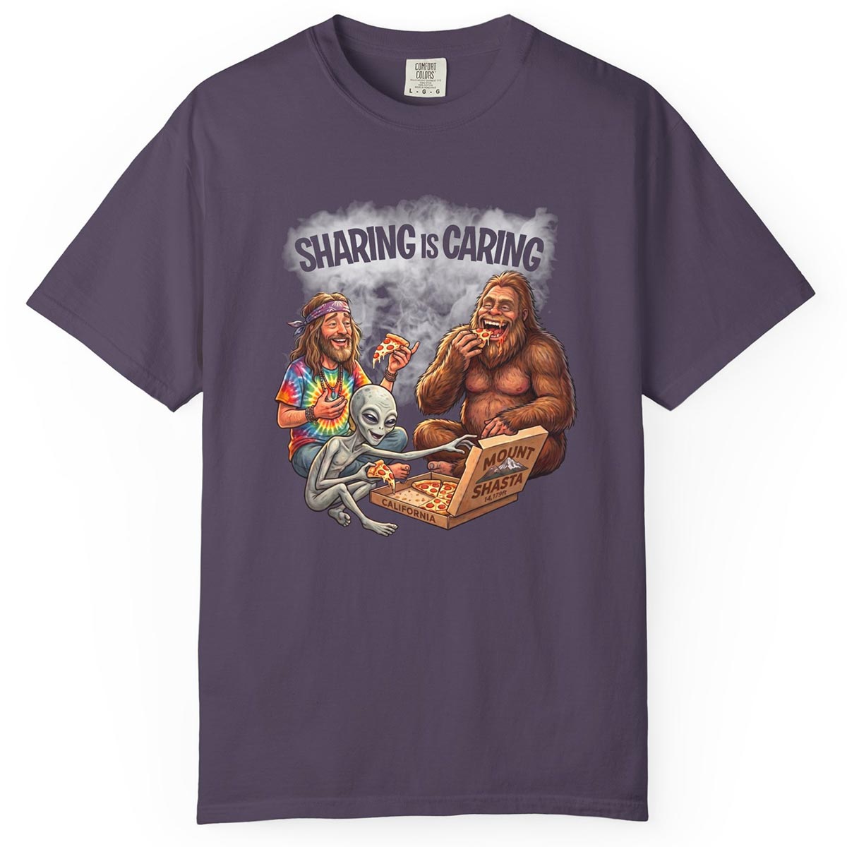 Mount Shasta Legends Sharing is Caring T-Shirt