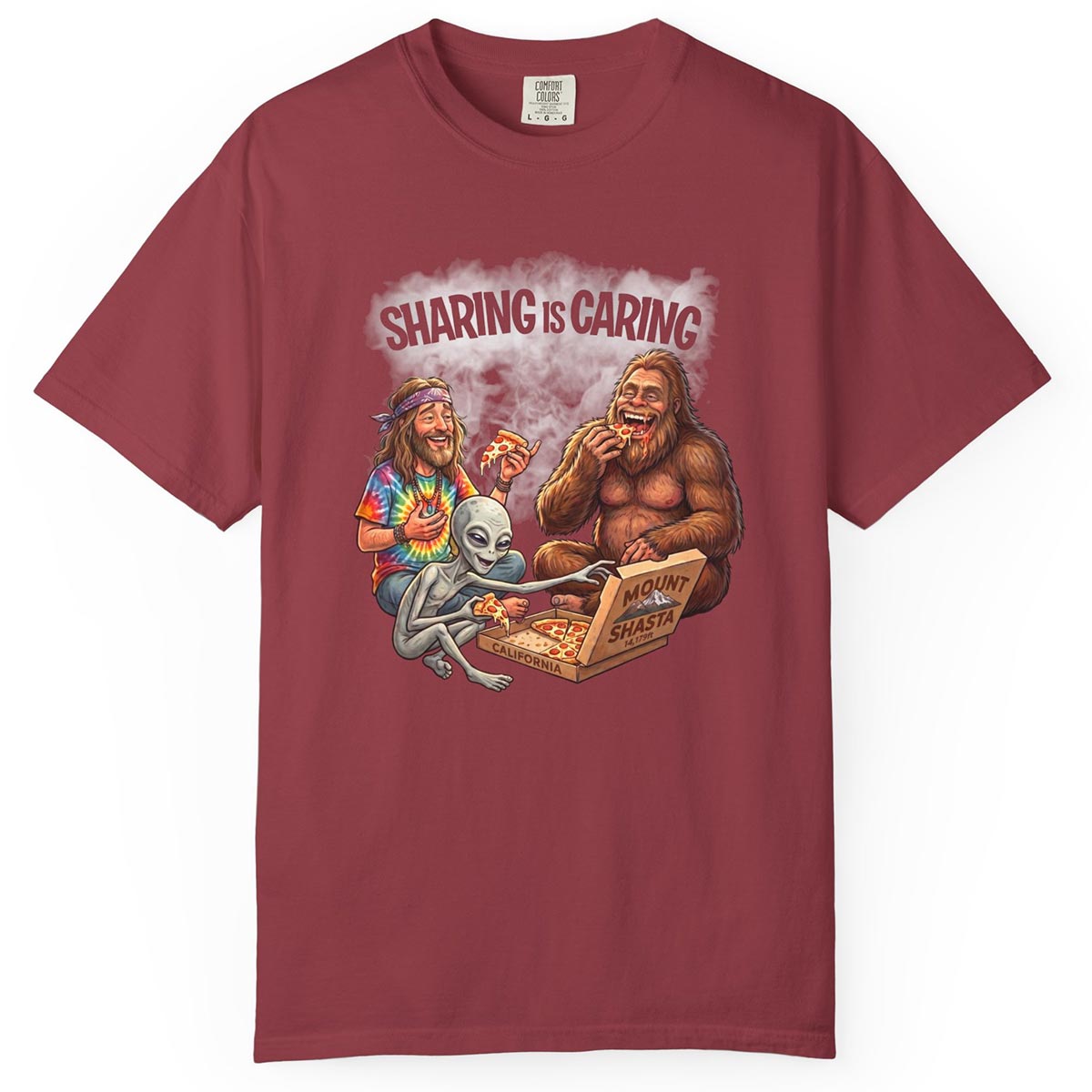 Mount Shasta Legends Sharing is Caring T-Shirt